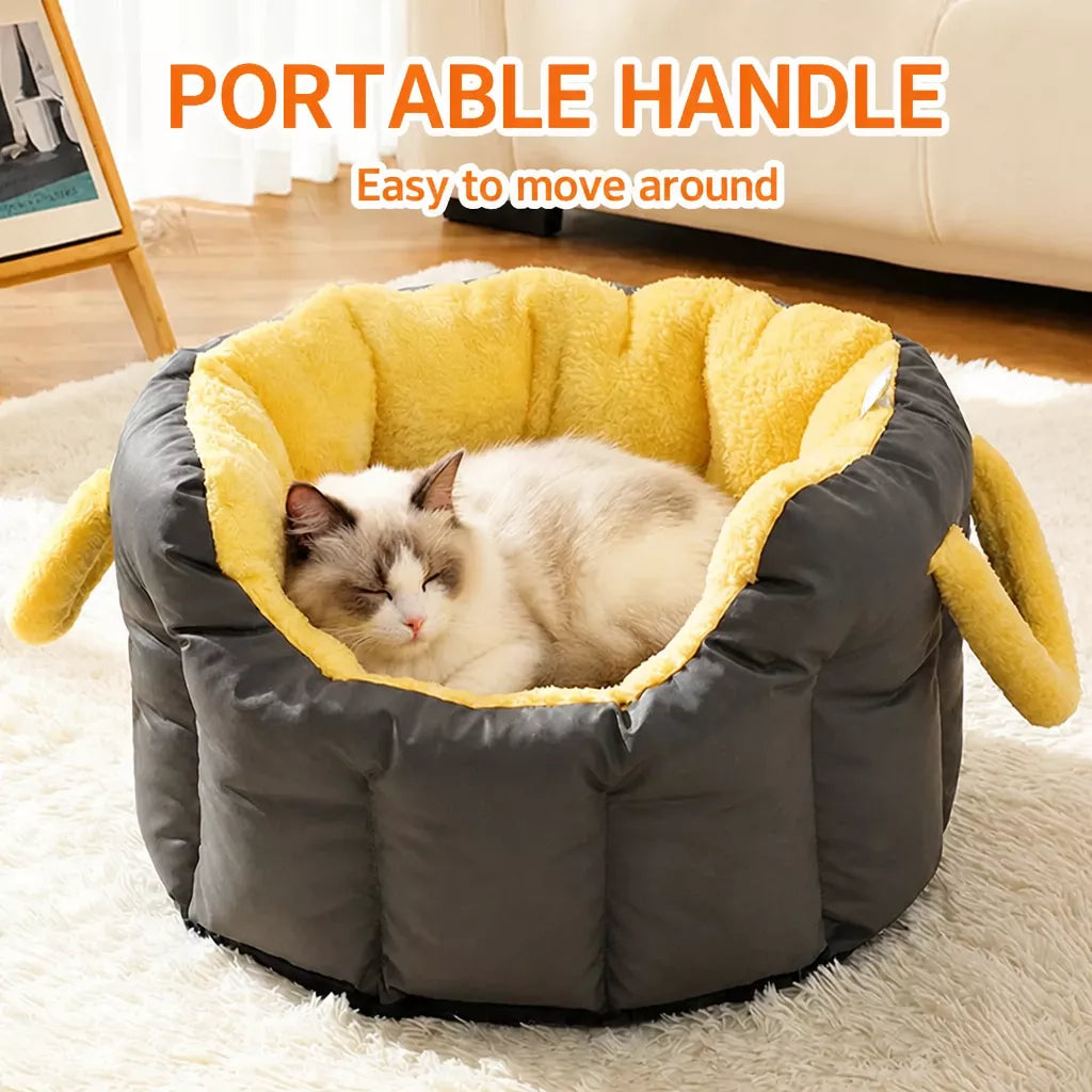 Enclosed Pet Car Carrier for Cats and Small Dogs
