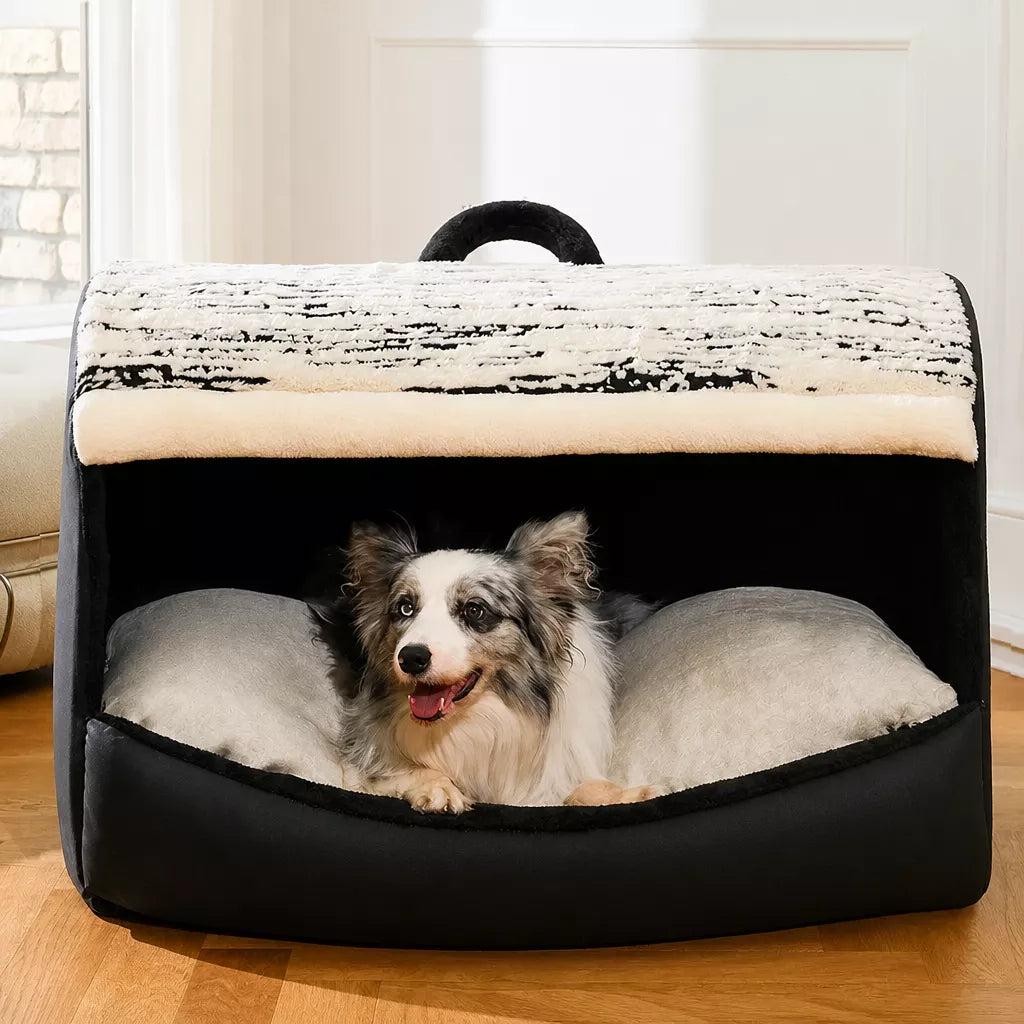 Pet Tent Bed with Removable Washable Mat