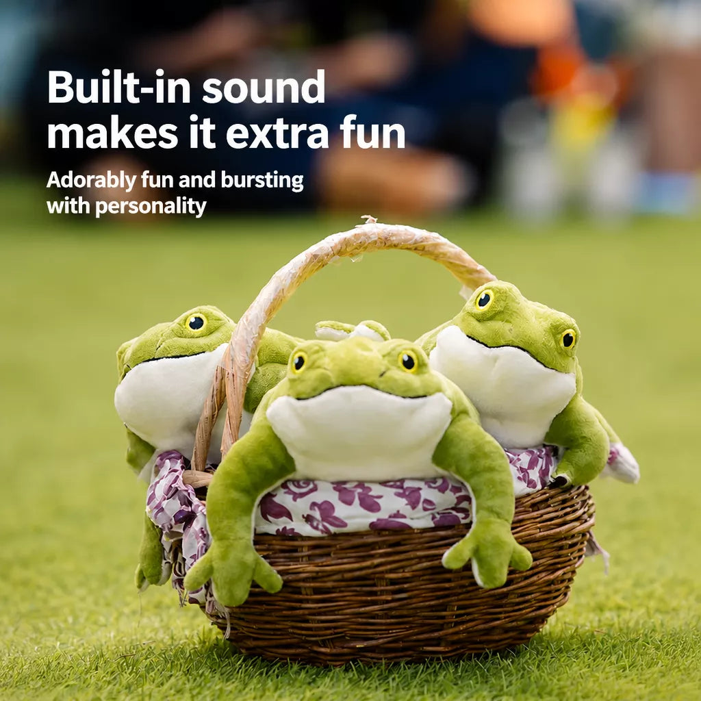 Plush Squeaky Frog Toy for Dogs