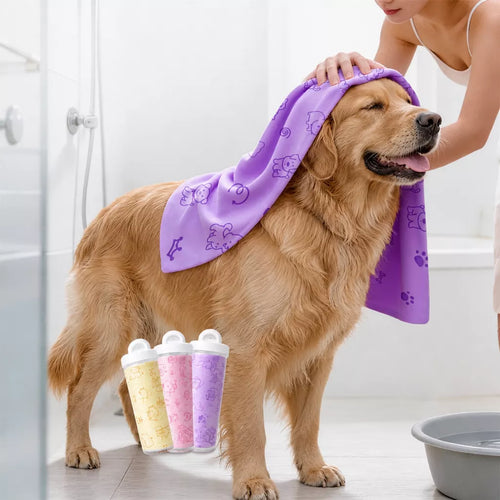 Absorbent Suede Pet Drying Towel for Dogs and Cats
