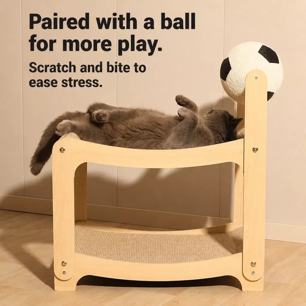 Sisal Cat Scratcher Ball Toy