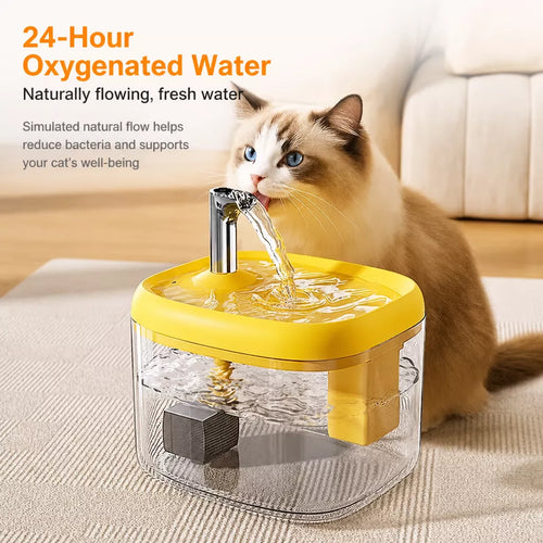 1.5 L Automatic Pet Water Fountain with Circulating Filter for Cats & Dogs