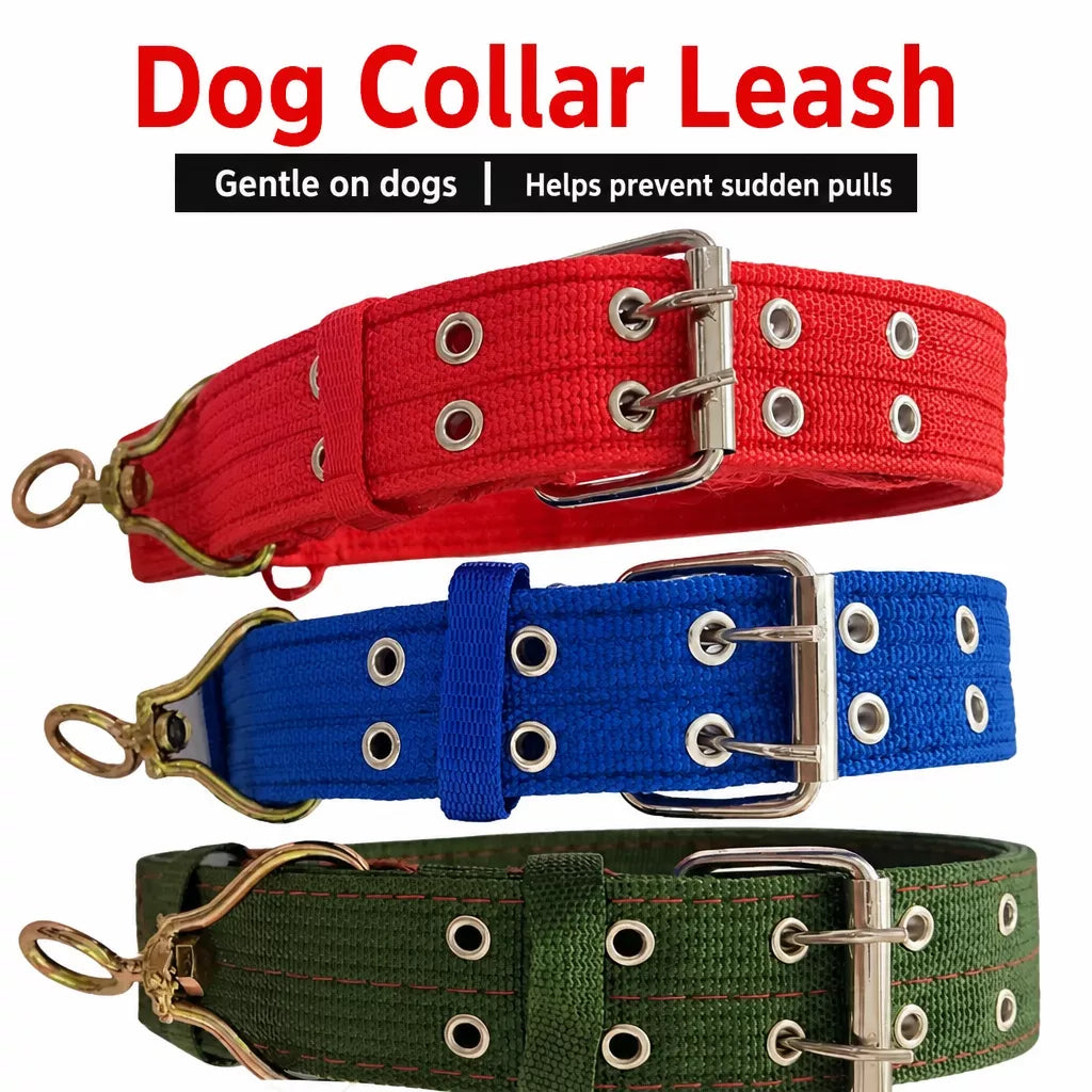 Adjustable Nylon Dog Harness and Leash Set