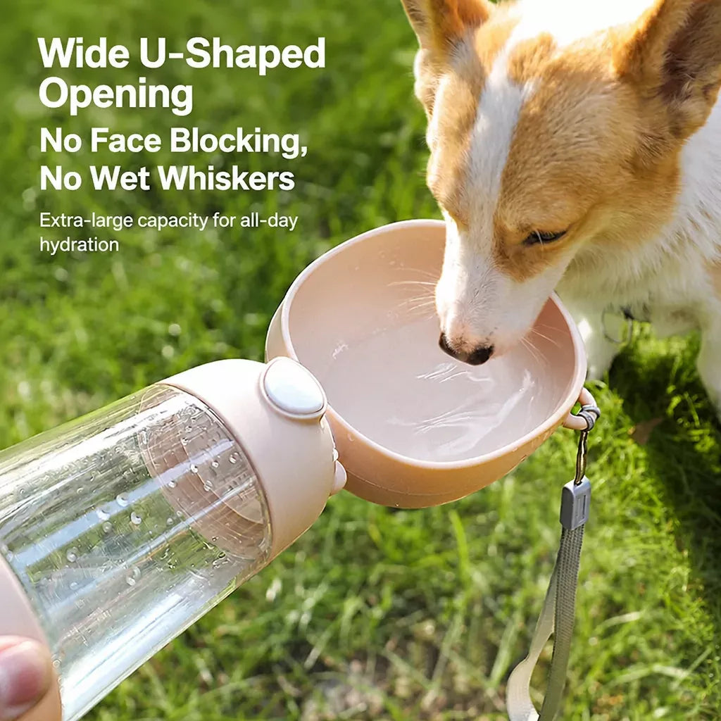 Portable Dog Water Bottle with Built-In Drinking Cup