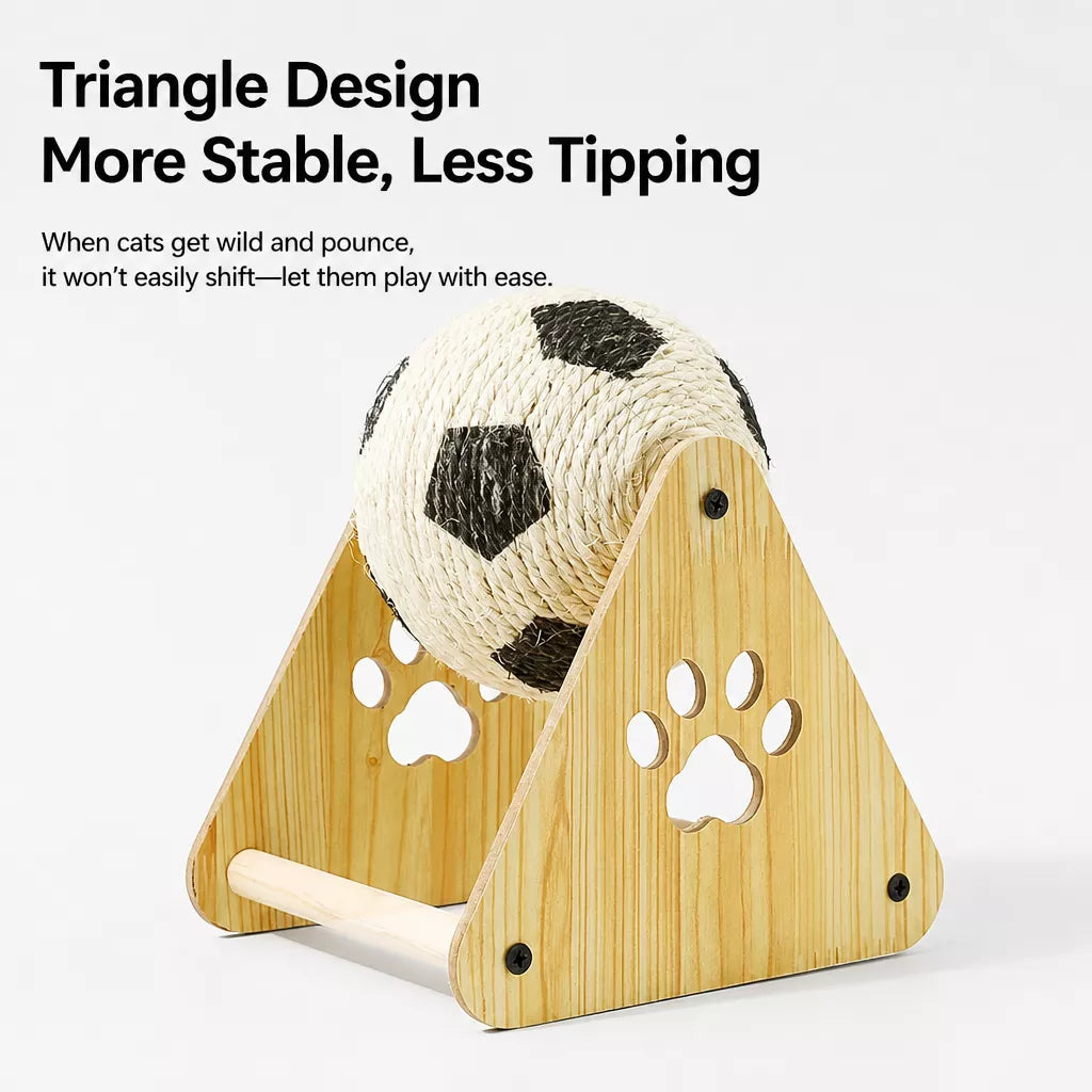 Vertical Sisal Cat Scratcher and Climbing Toy