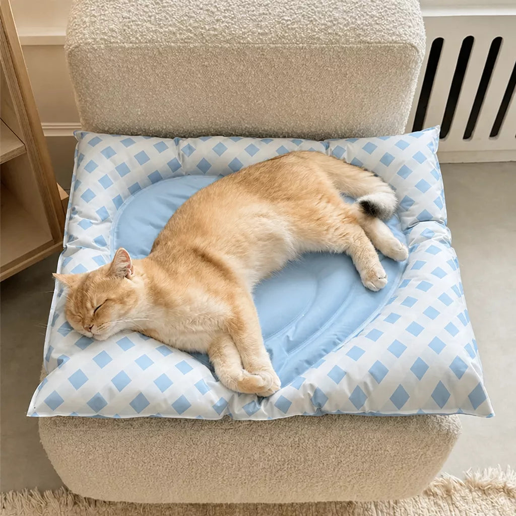 Heart-Shaped Waterproof Pet Mat for Cats and Dogs