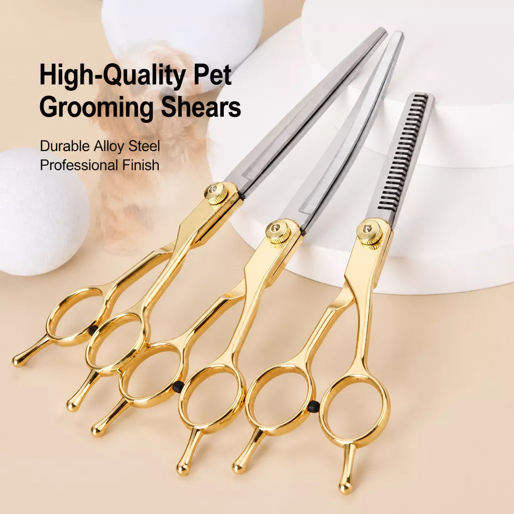 Stainless Steel Dog Grooming Shears for Hair Trimming