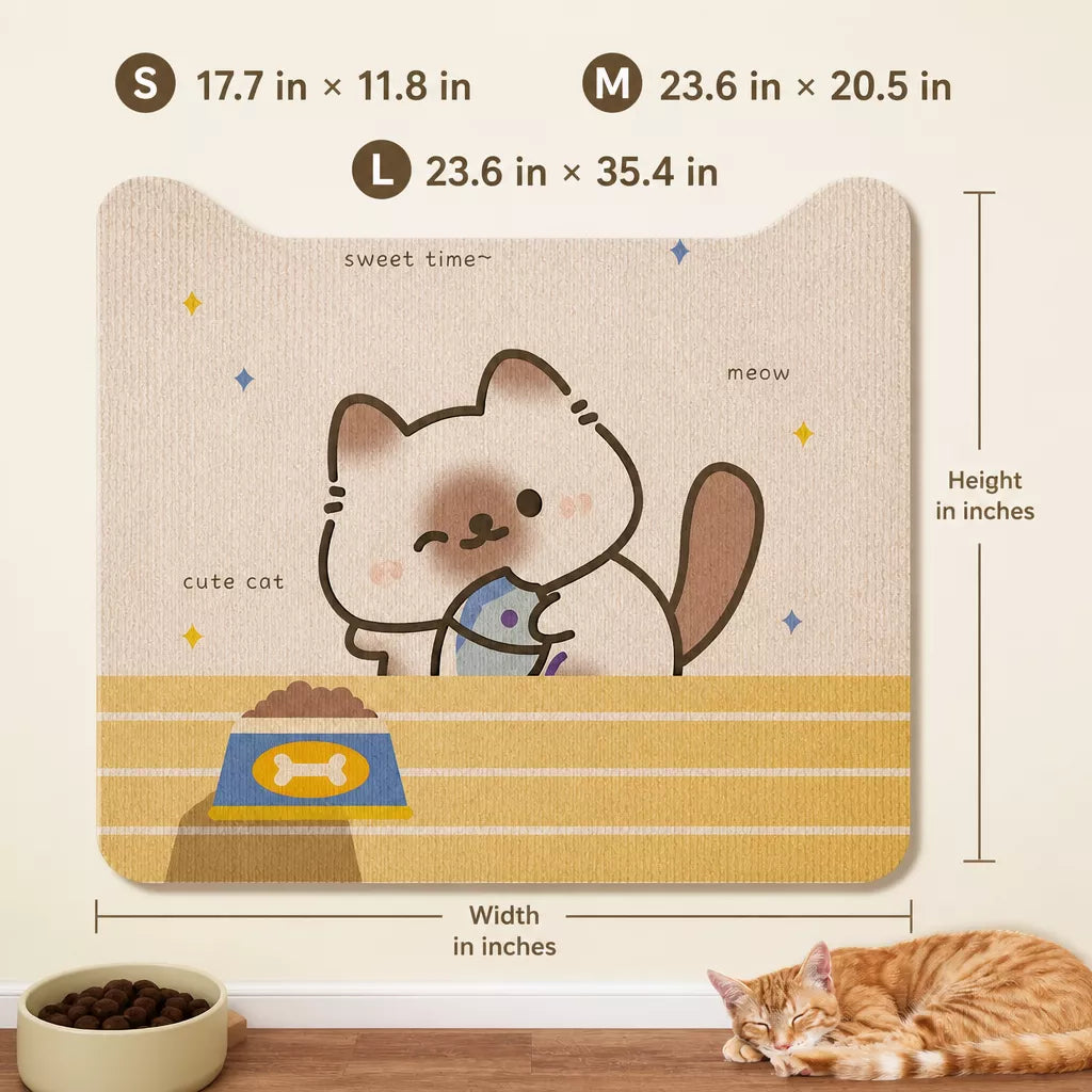 Self-Adhesive Cat Scratching Mat for Doors
