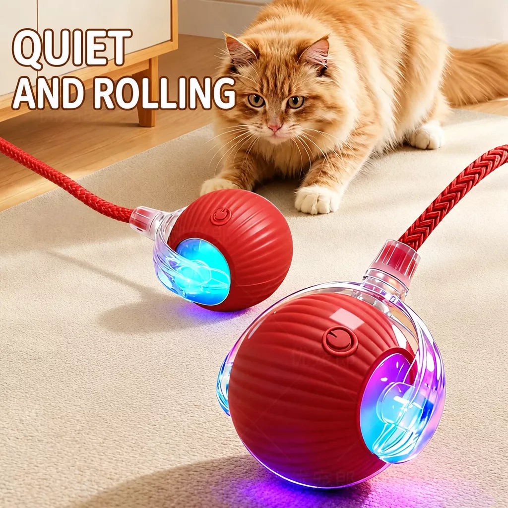 3-Mode Automatic Cat Ball Toy with String