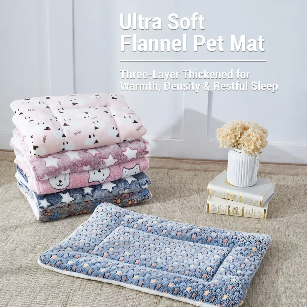 All-Season Three-Layer Pet Bed Mat for Dogs and Cats