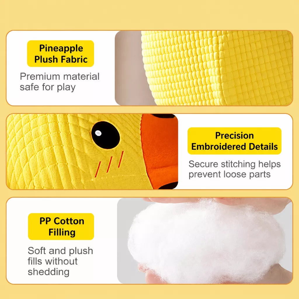 Plush Dog Toys with Squeakers and Crinkle Paper