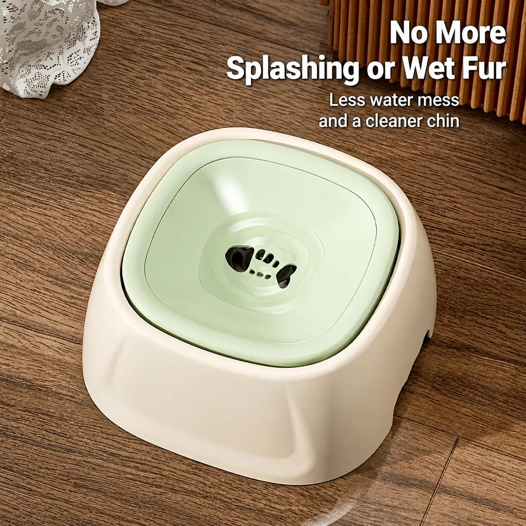 Splash-Resistant Floating Water Bowl for Dogs and Cats