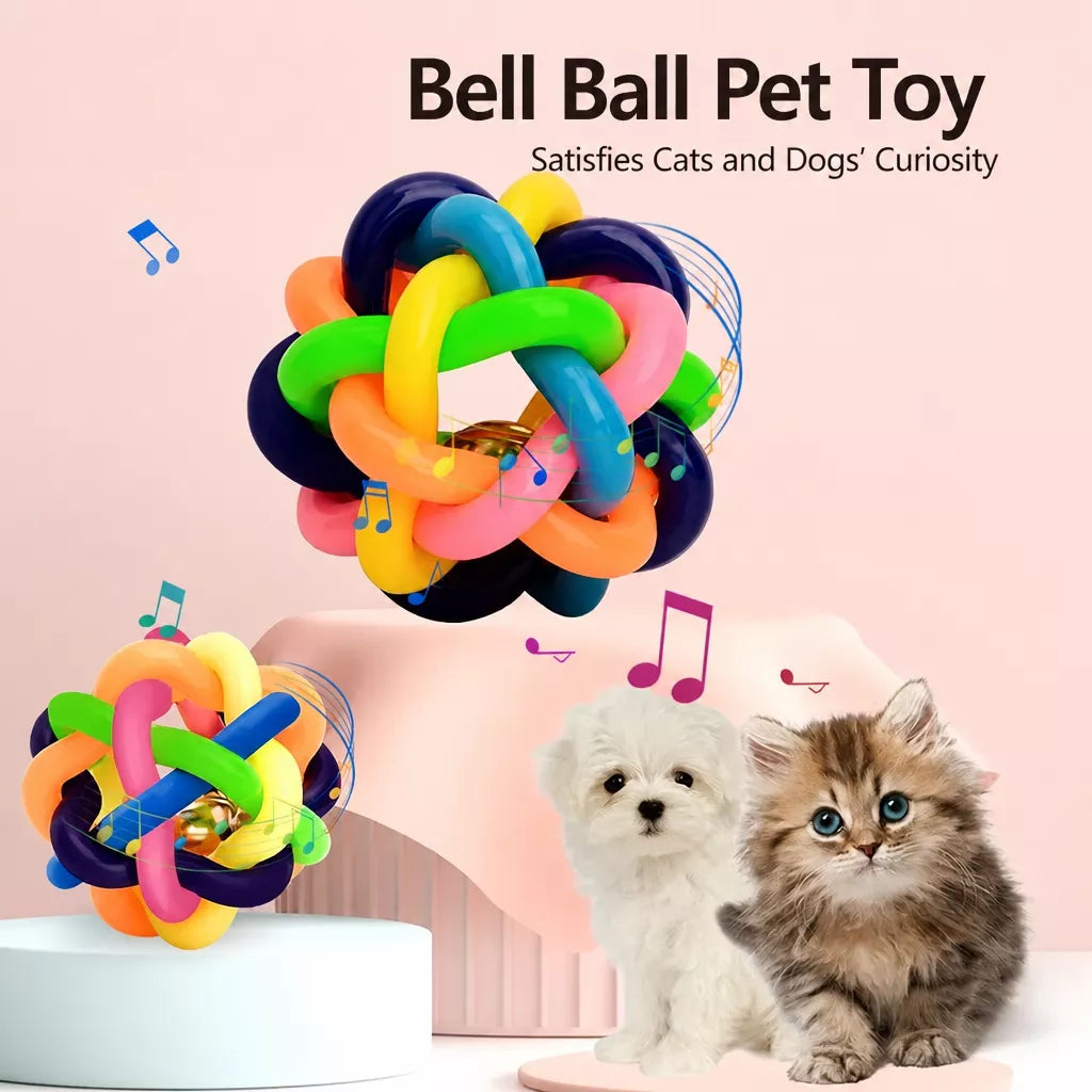 Squeaky Rope Ball Toy for Cats and Dogs