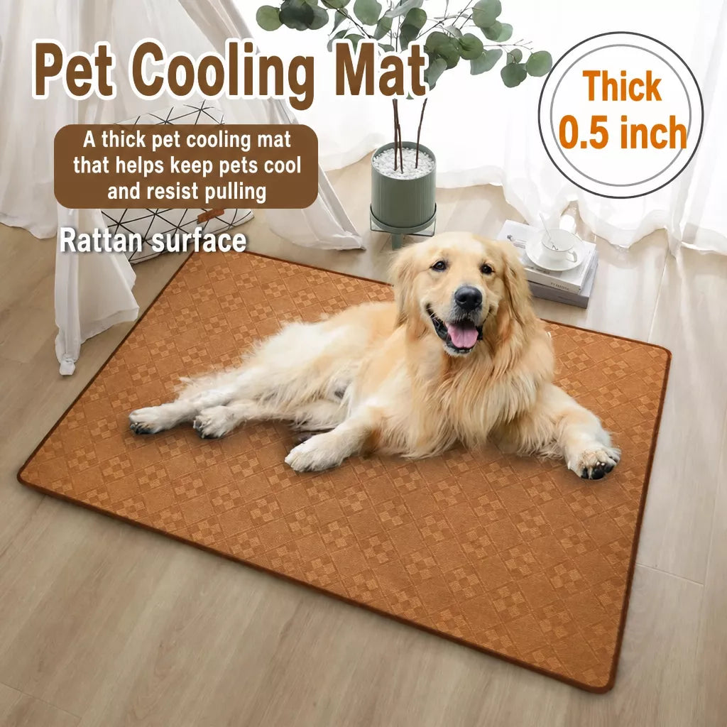 Woven Rattan Pet Mat for Cats and Dogs