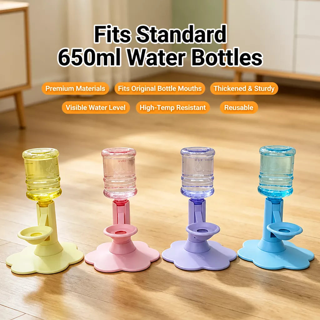 Adjustable-Height Pet Water Dispenser for Cats