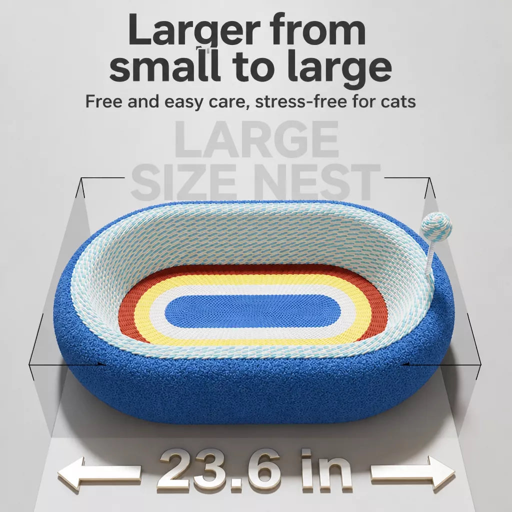Cat Scratcher Bed with Sisal Mat