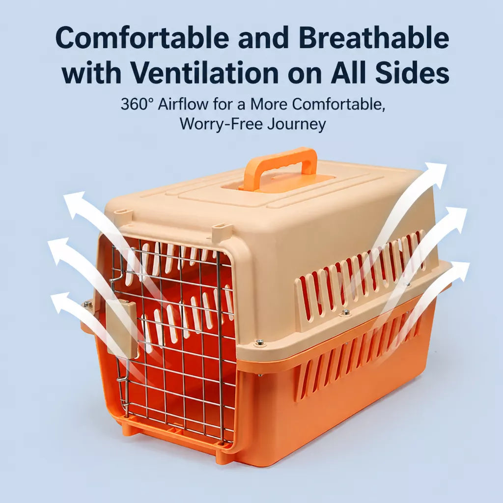 Portable Pet Carrier for Cats and Small to Medium Dogs