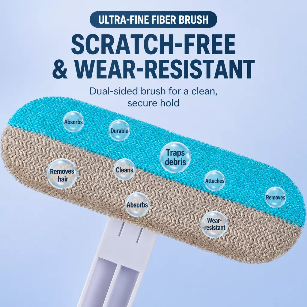 Pet Hair Removal Brush for Carpets, Sofas & Bedding