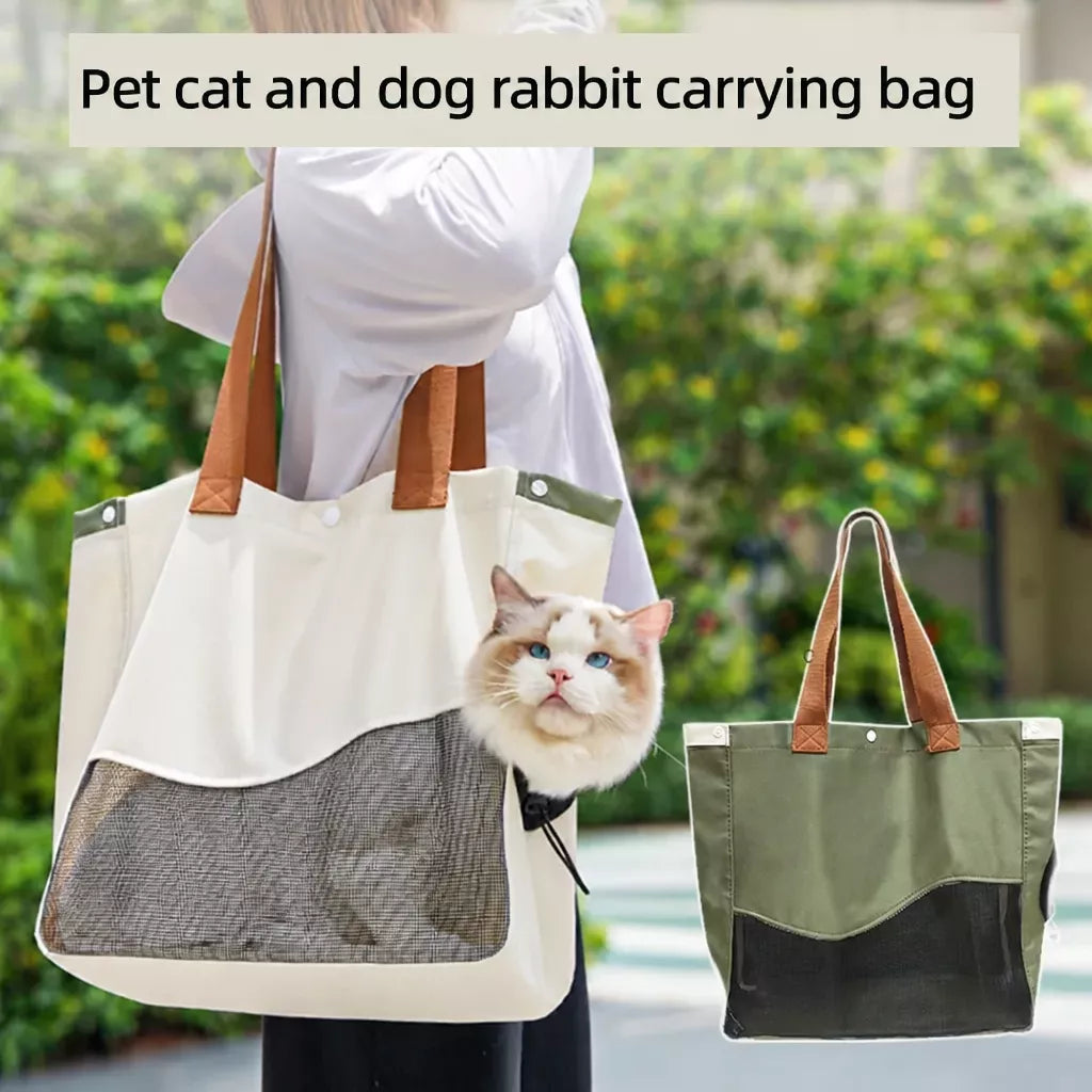 Adjustable Shoulder Pet Carrier for Cats and Small Dogs