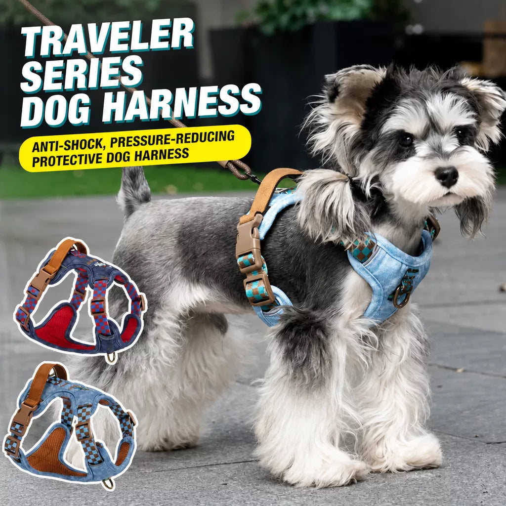 Adjustable Polyester Dog Vest Harness and Leash