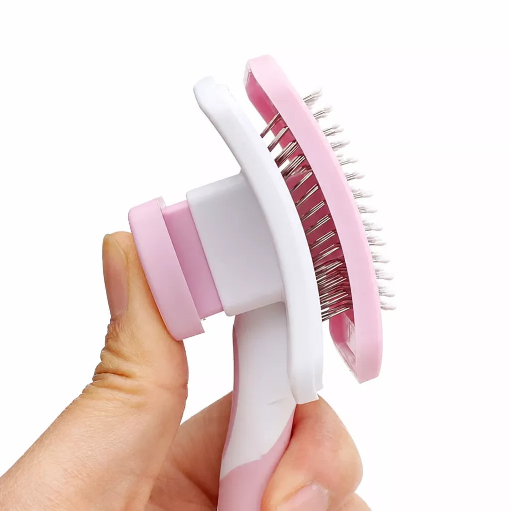 Self-Cleaning Pet Grooming Brush for Dogs and Cats