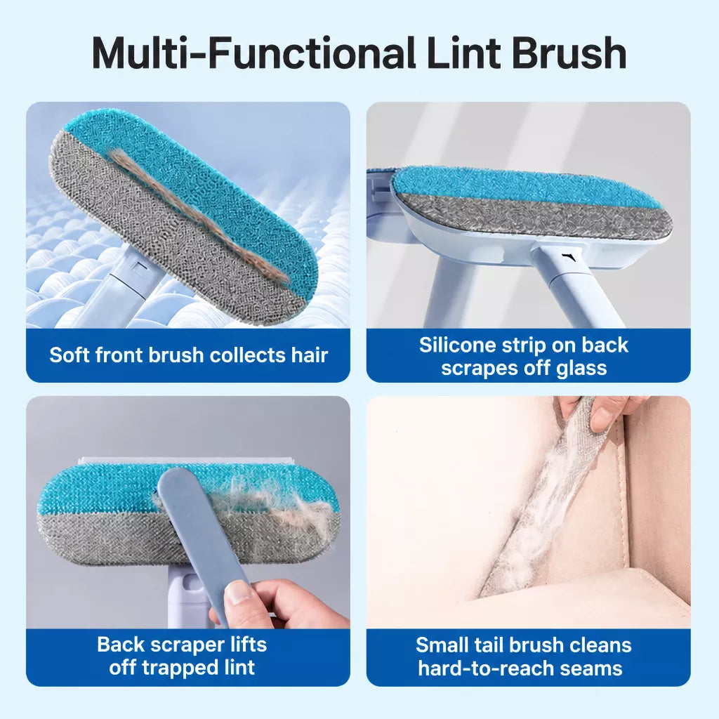 Pet Hair Remover Brush for Sofas, Carpets, and Furniture