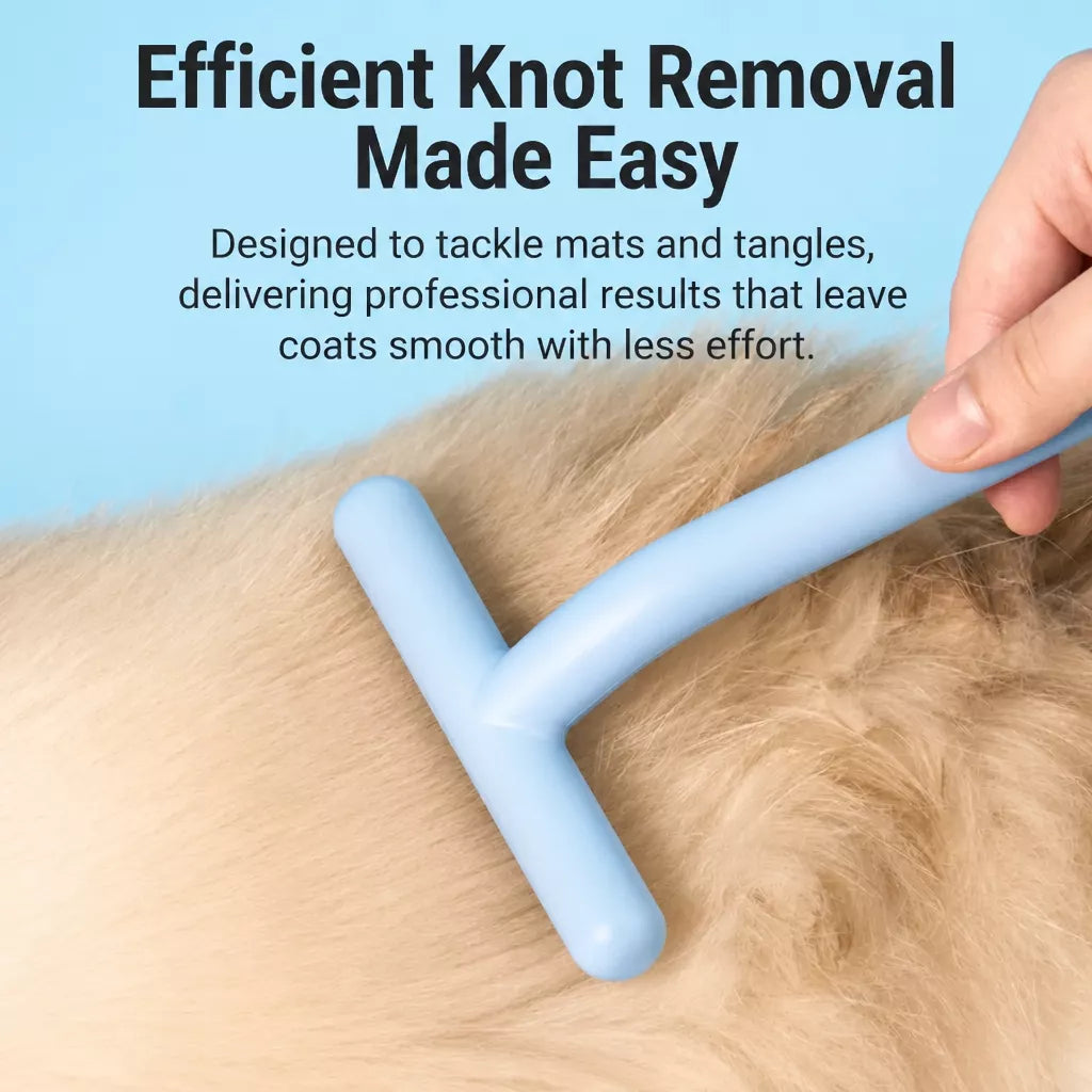 Pet Grooming Rake Comb for Cats and Dogs with Long and Short Teeth
