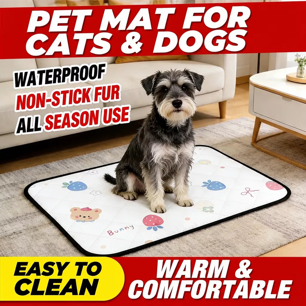 Reversible Waterproof Oxford Cloth Pet Mat for Dogs & Cats