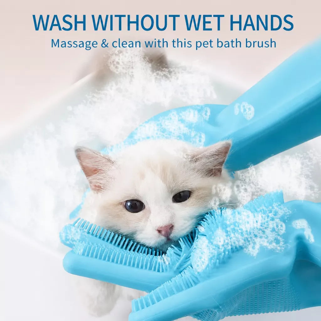 Pet Bathing & Grooming Gloves