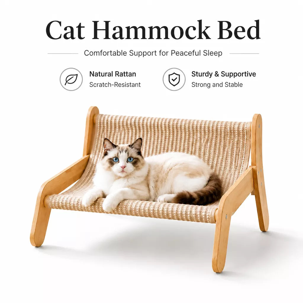 Cat Scratcher Lounge with Cotton-Linen Bed