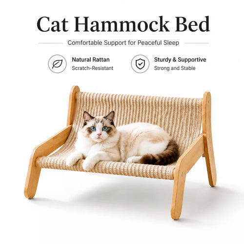 Cat Scratcher Lounge with Cotton-Linen Bed