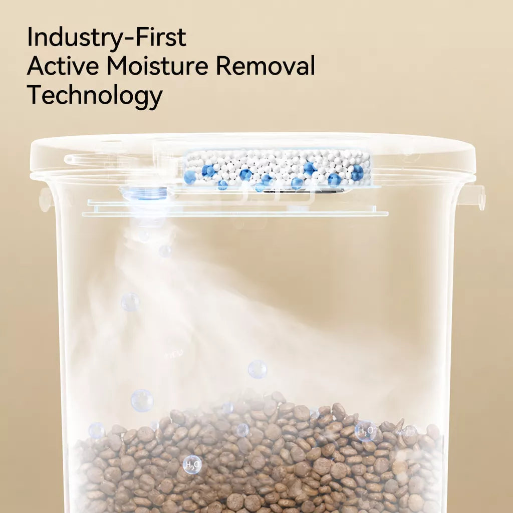 Pet Food Storage Container with Vacuum-Seal Lid