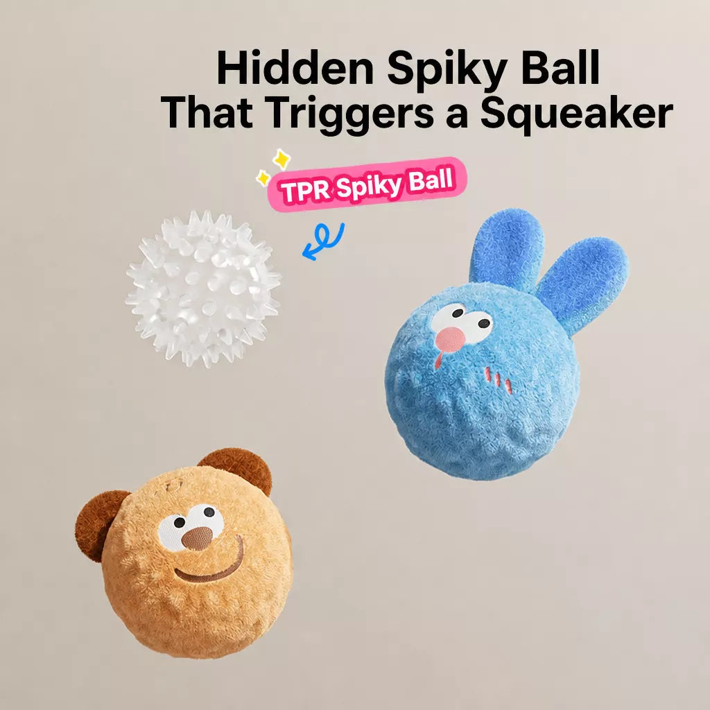 Squeaky Elastic Ball Dog Toy