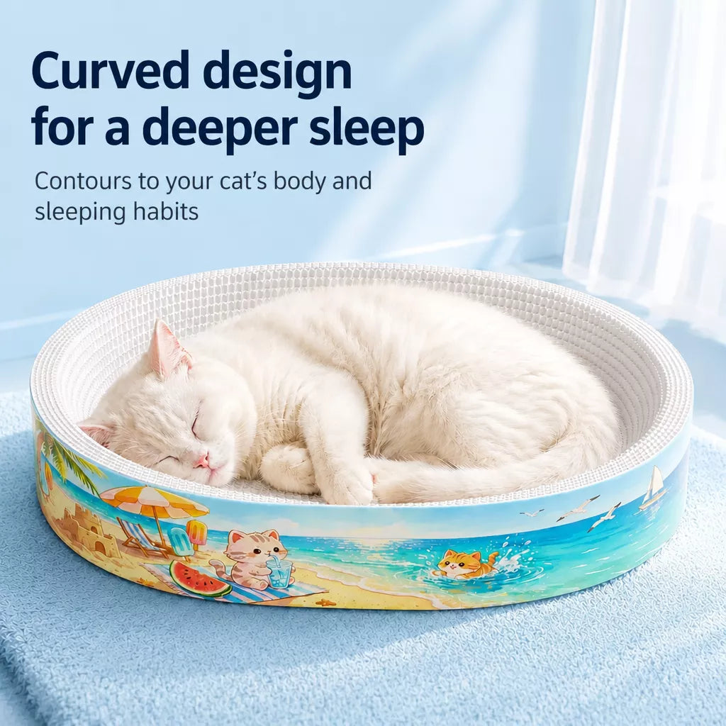 Corrugated Cardboard Cat Scratcher Lounge