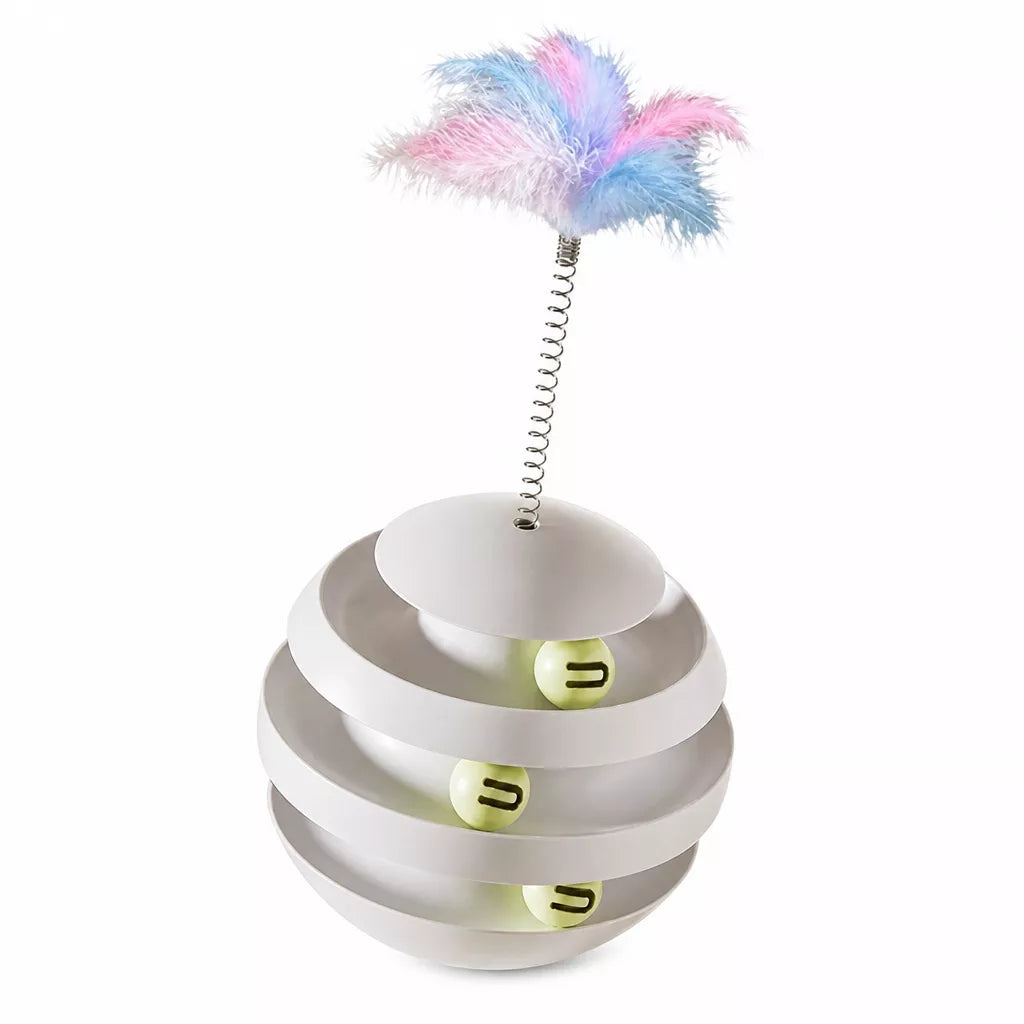 3-Tier Interactive Cat Turntable Toy