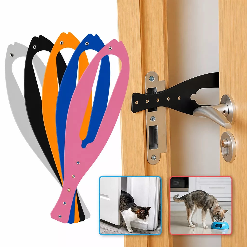 No-Drill Pet Door Holder for Cats and Dogs