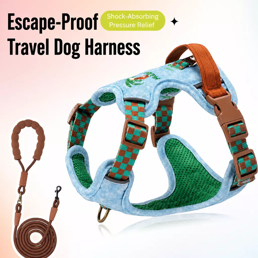 Adjustable Polyester Dog Vest Harness and Leash