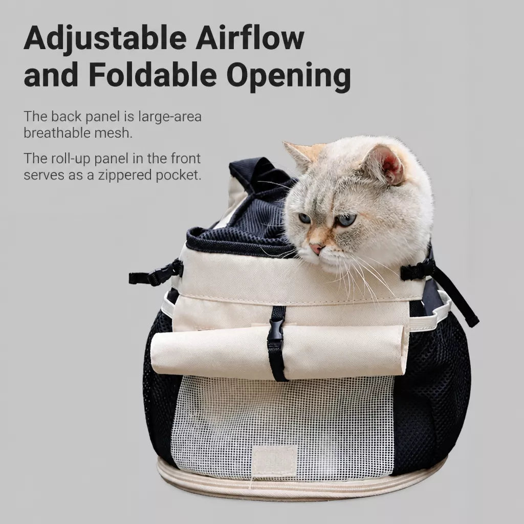 Mesh Backpack Pet Carrier for Small Cats and Dogs