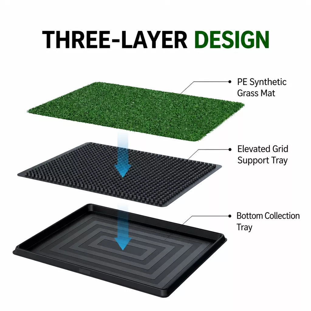 Artificial Grass Dog Potty Training Tray