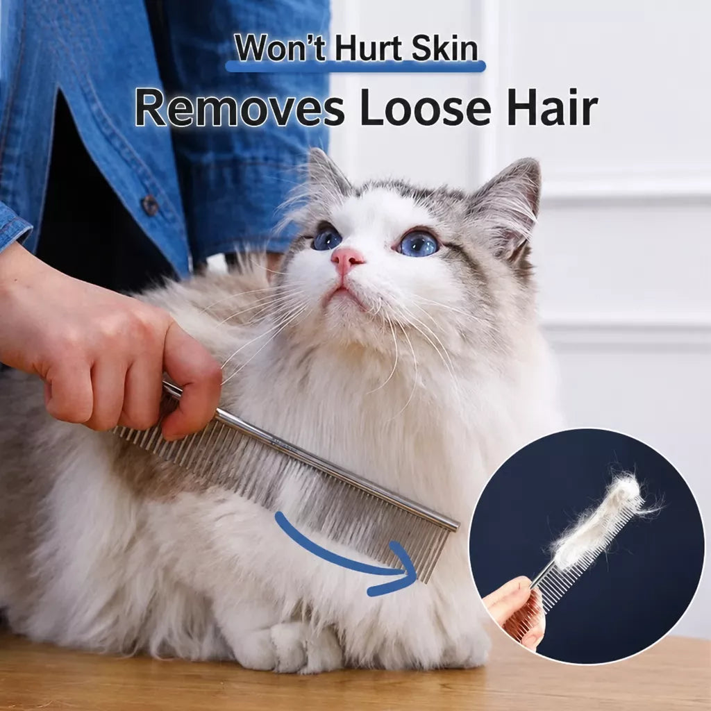 Pet Grooming Detangling Comb for Cats and Dogs