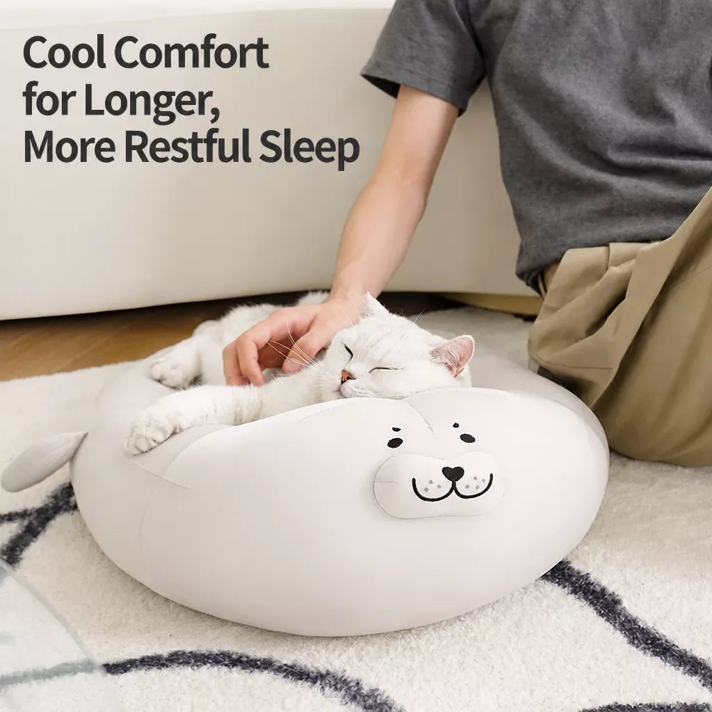 Semi-Enclosed Washable Pet Bed for Cats and Dogs