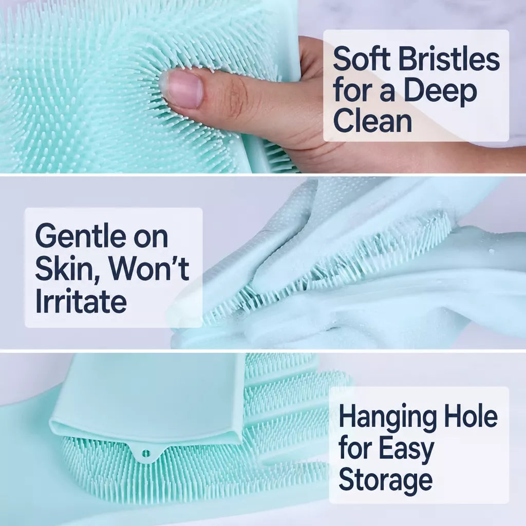 Pet Bathing and Grooming Gloves