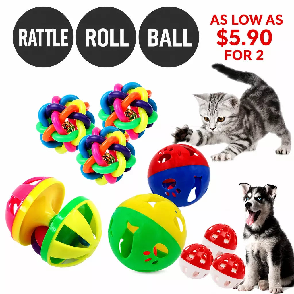 Squeaky Rope Ball Toy for Cats and Dogs