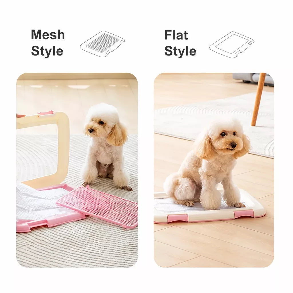 Plastic Dog Potty Tray with Grid for Indoor House Training