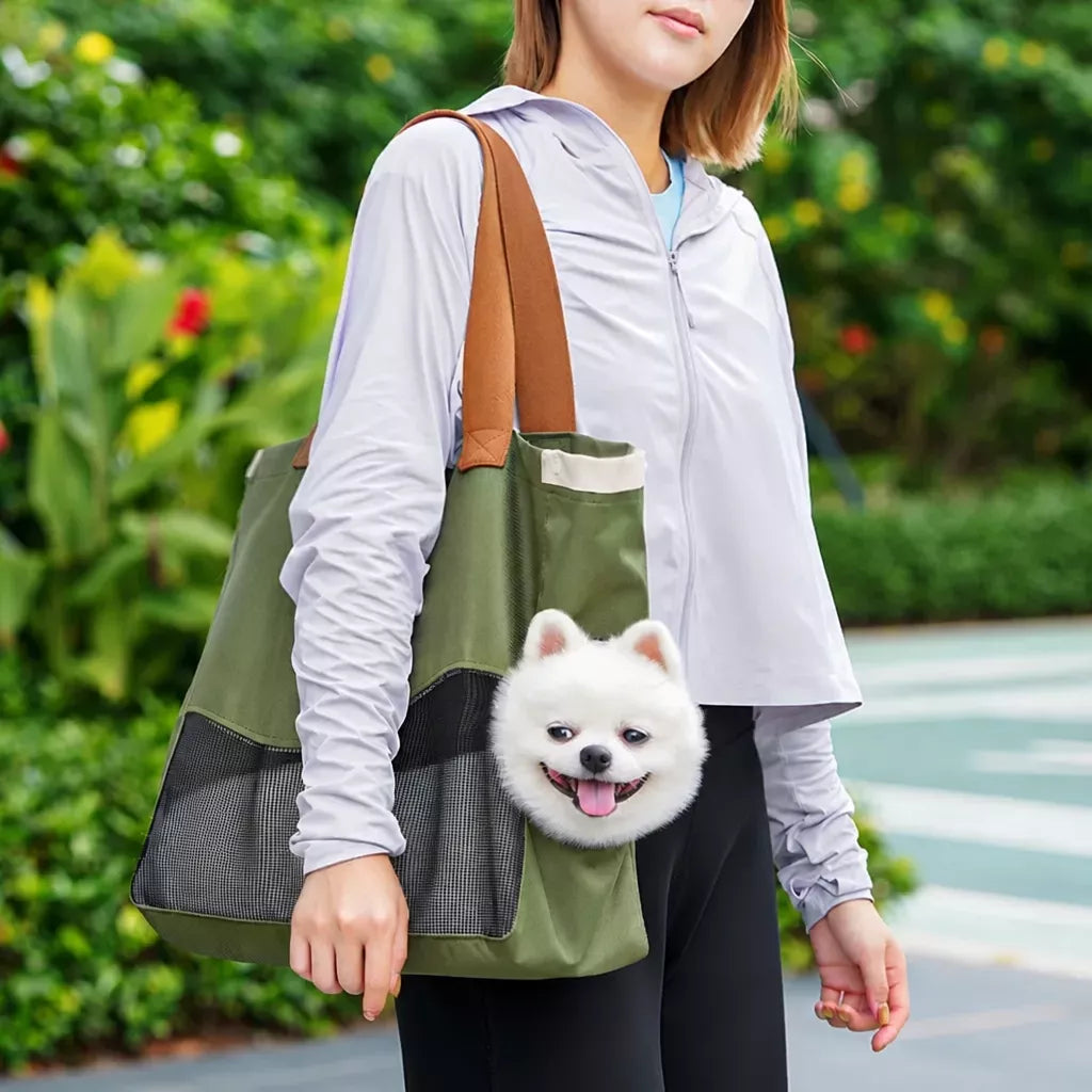 Adjustable Shoulder Pet Carrier for Cats and Small Dogs