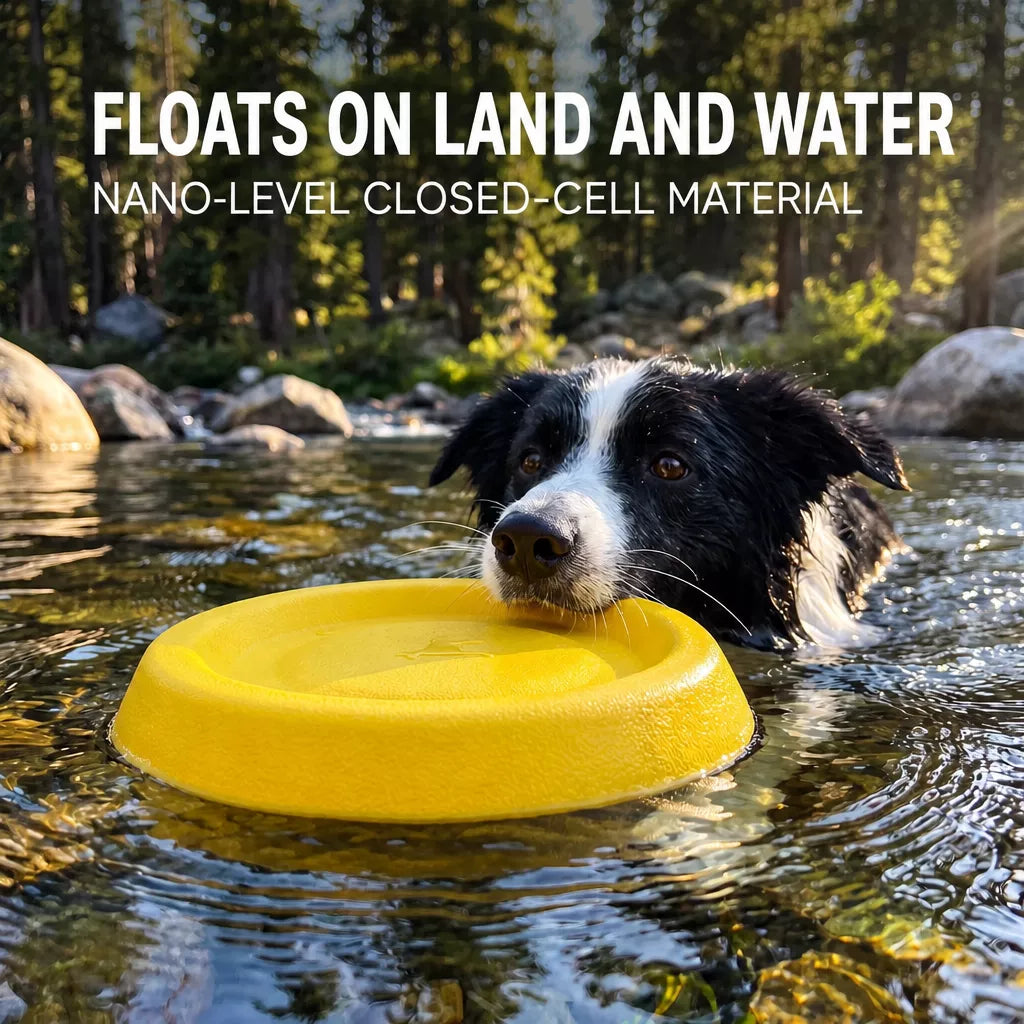 Floating Dog Frisbee Toy for Interactive Outdoor Play