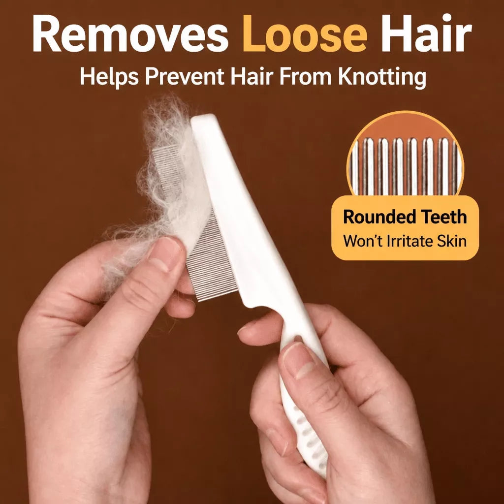 Plastic Flea Comb for Dogs and Cats