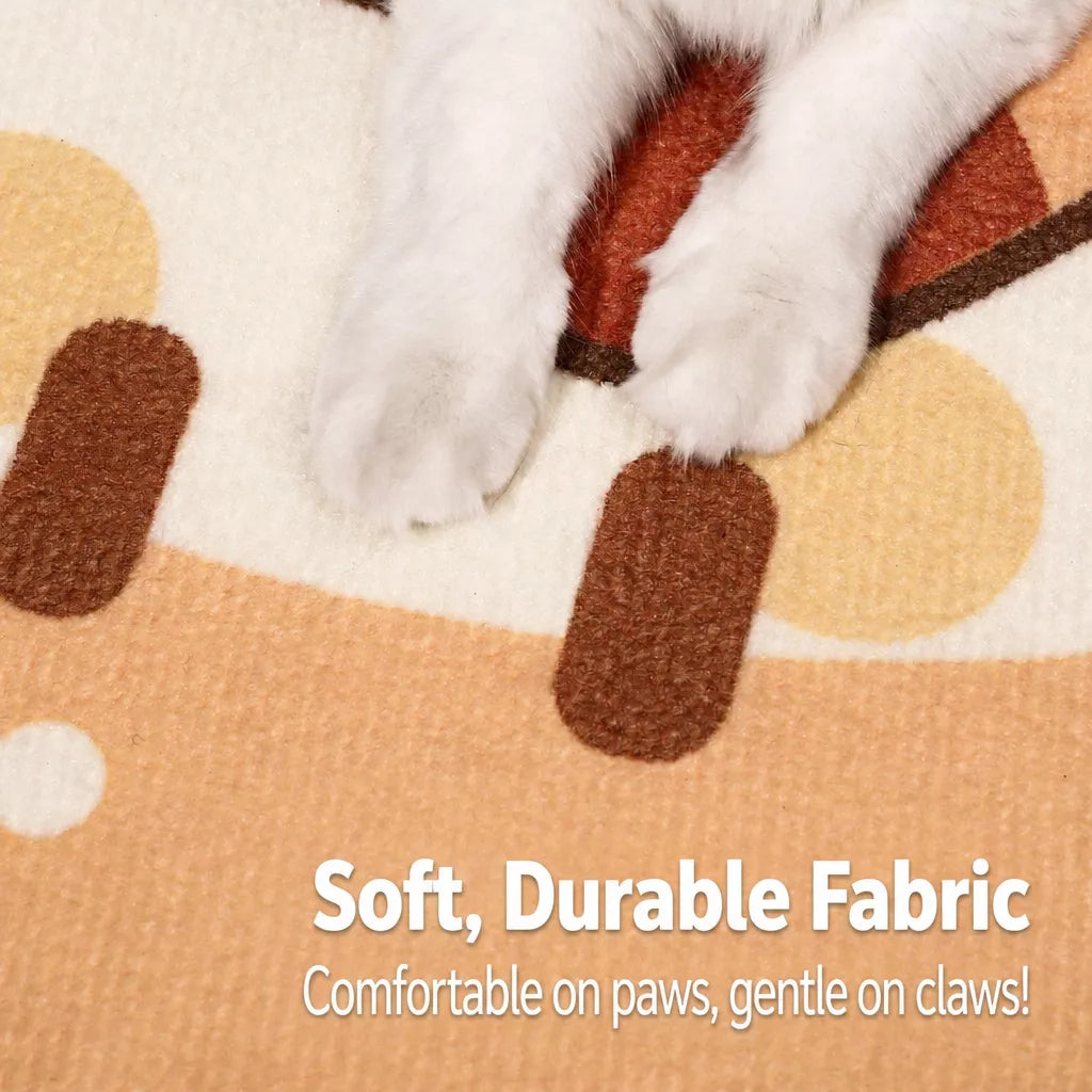Wall-Mounted Vertical Cat Scratcher with Self-Adhesive Backing