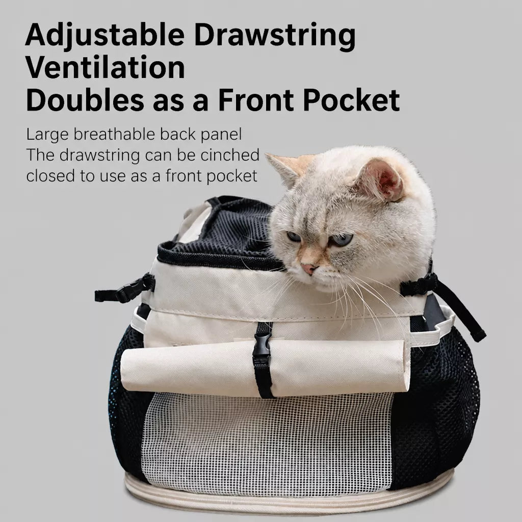 Mesh Backpack Pet Carrier for Small Cats and Dogs