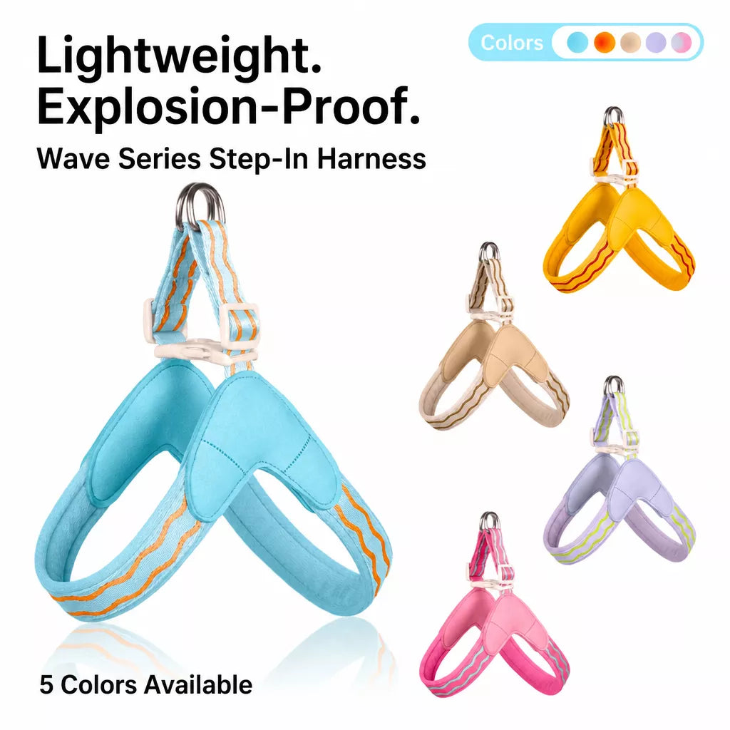 Y-Shaped Dog Harness and Leash for Small to Medium Dogs